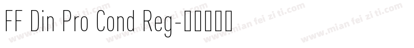 FF Din Pro Cond Reg字体转换